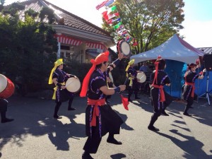 Dancing at the festival